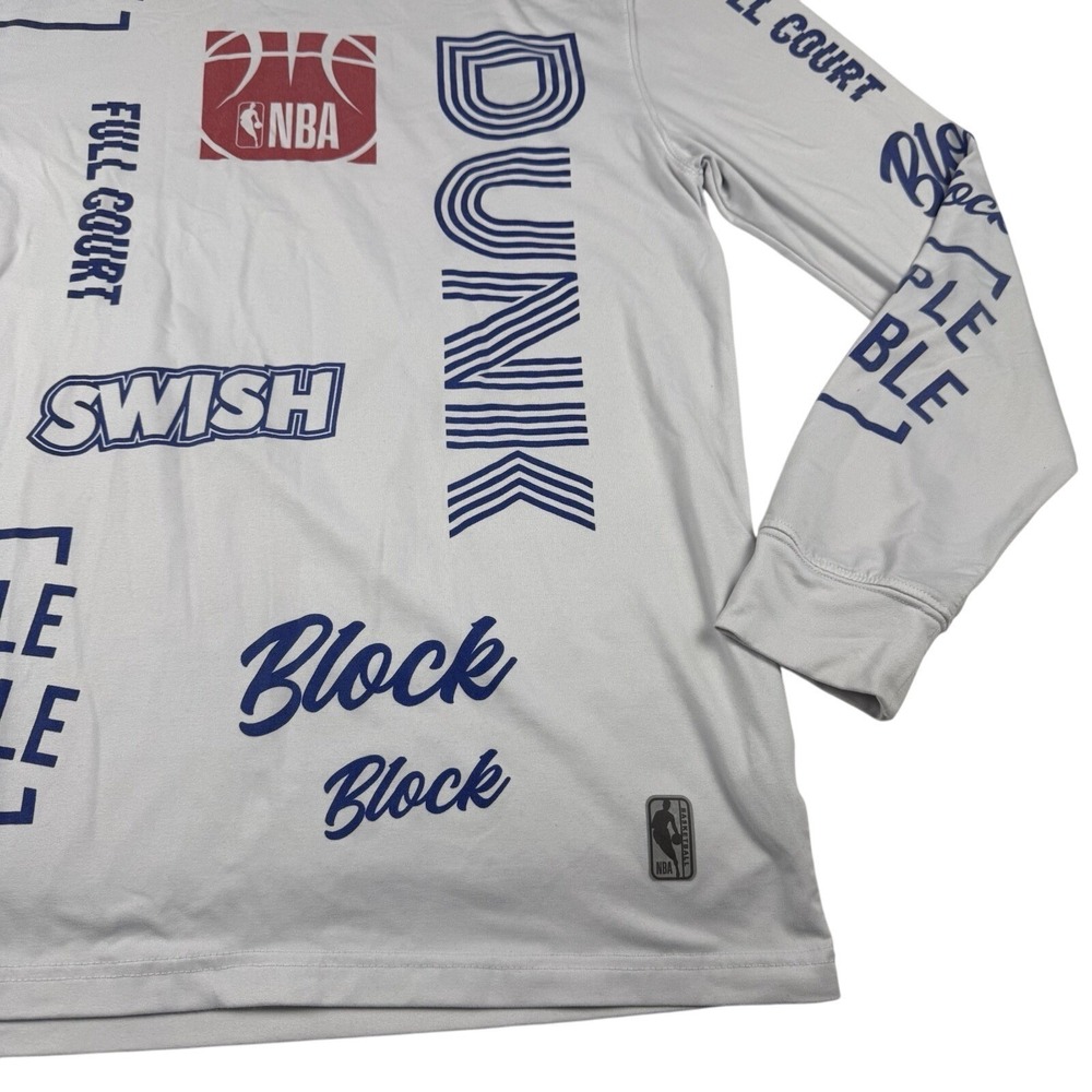 NBA Men's Size‎ Medium Long Sleeve T-Shirt Brand Apparel Terminology Edition - Picture 3 of 7